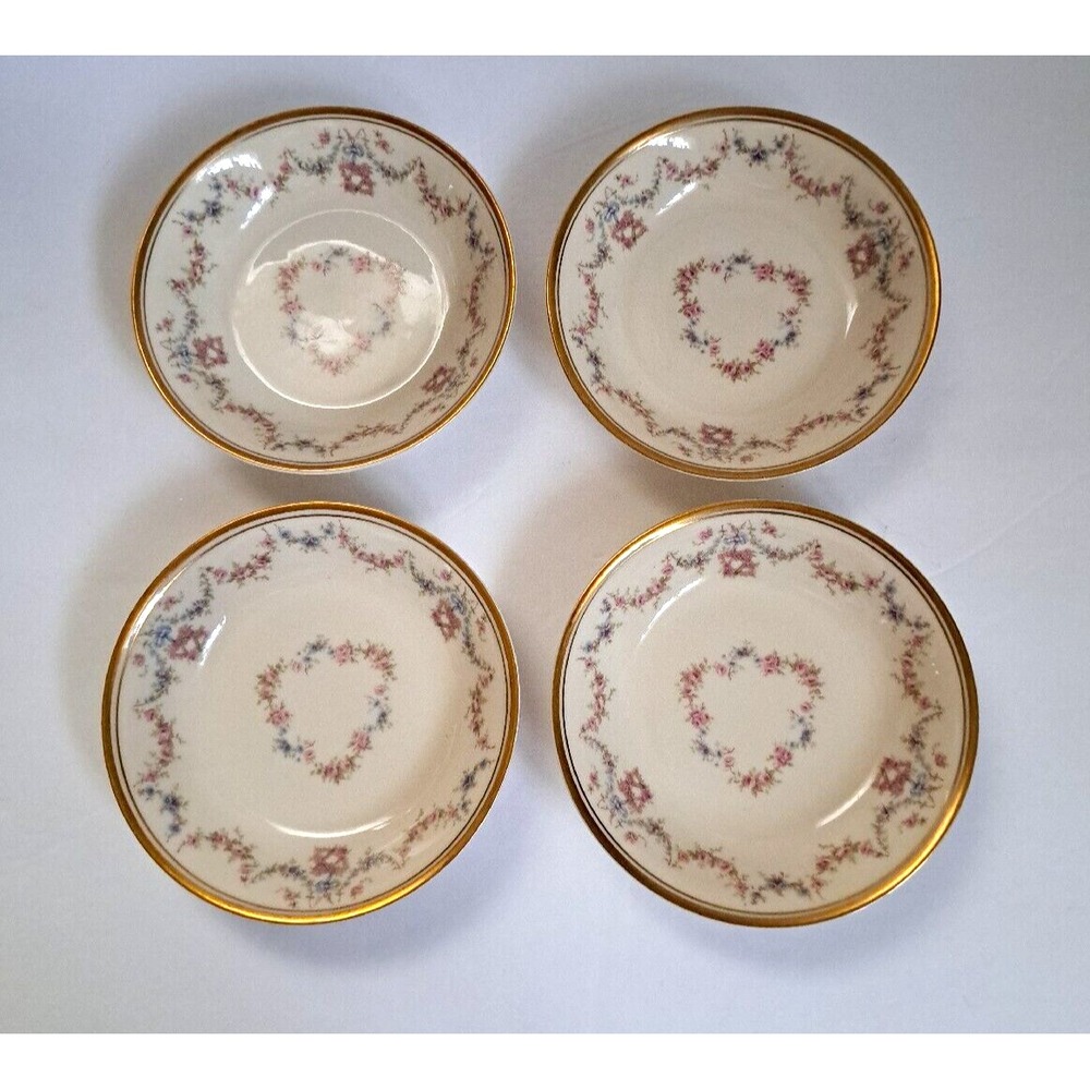 Syracuse China Old Ivory Arcadia U.S.A. 5" Berry/ Sauce Bowls Set of 4 Pre-owned